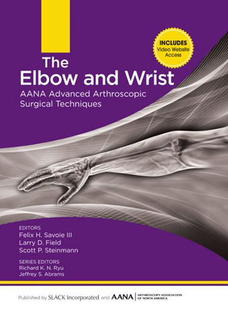 Purple cover for The Elbow and Wrist with x-ray image of an arm