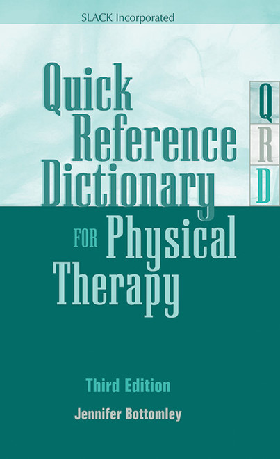 All-text green cover for Quick Reference Dictionary for Physical Therapy, Third Edition