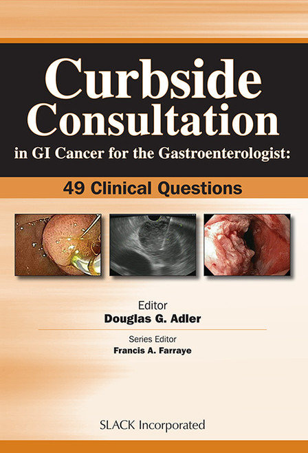 Curbside Consultation in GI Cancer for the Gastroenterologist Cover with GI Images