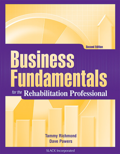 Purple and yellow cover for Business Fundamentals for the Rehabilitation Professional
