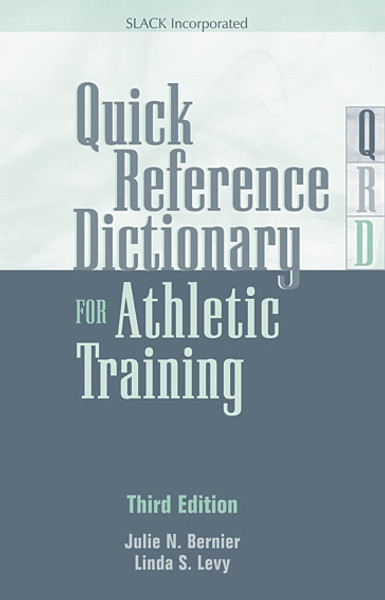 All-text green cover for Quick Reference Dictionary for Athletic Training, Third Edition