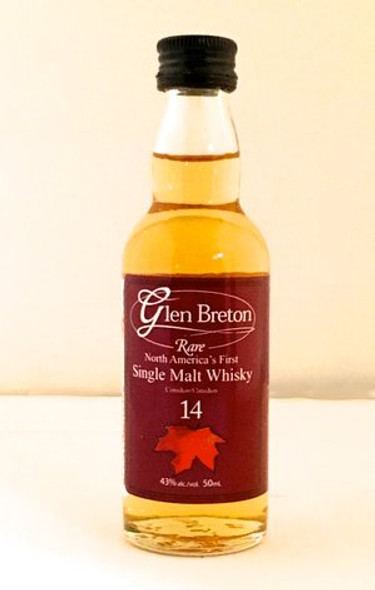 Glen Breton Rare 14 Year Old single malt miniature whisky