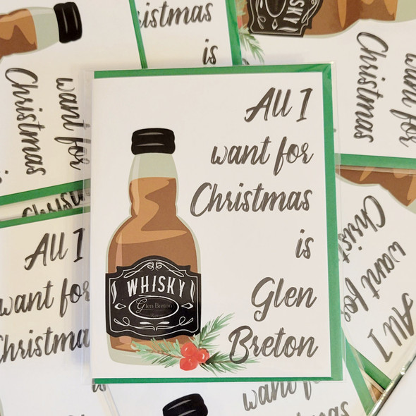 Whisky related Christmas/holiday card