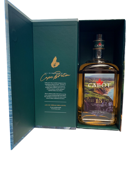 Cabot Cliffs Canadian Single Malt Whisky box inside