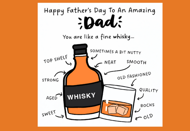 Whisky Father's Day Card