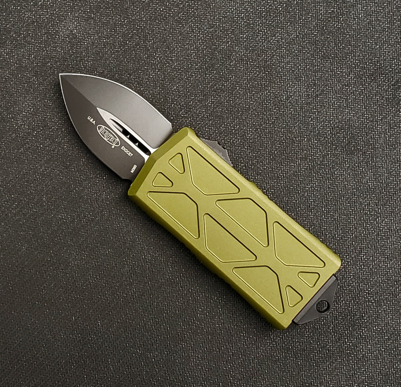 Microtech Exocet D/E Blk OD Green 157-1OD