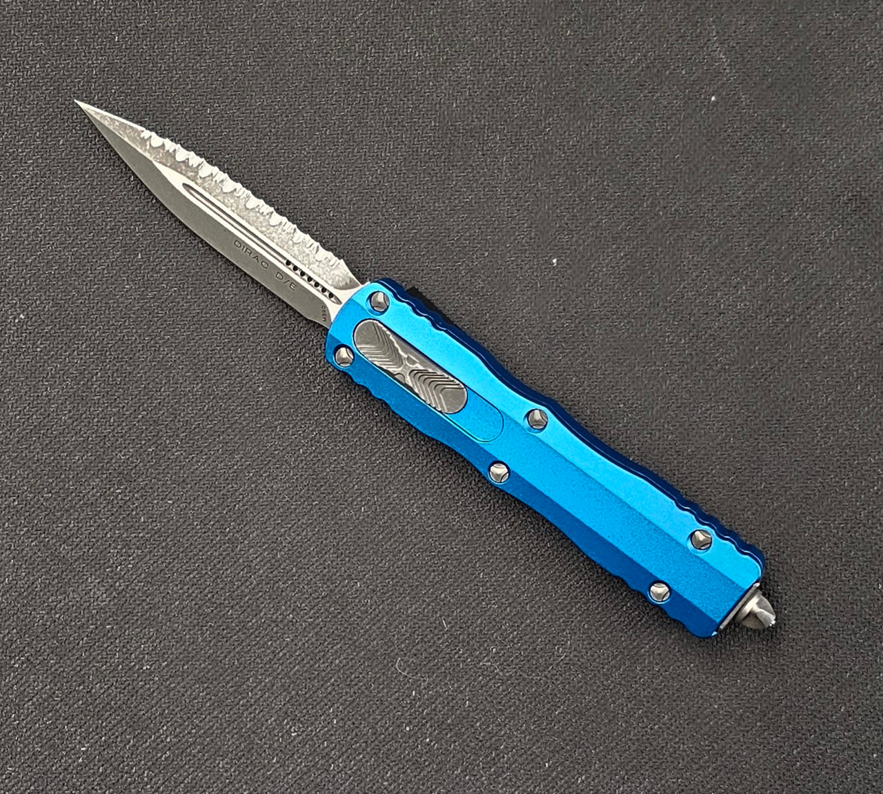 Microtech Dirac D/E Apoc FS Blue 225-12APBL