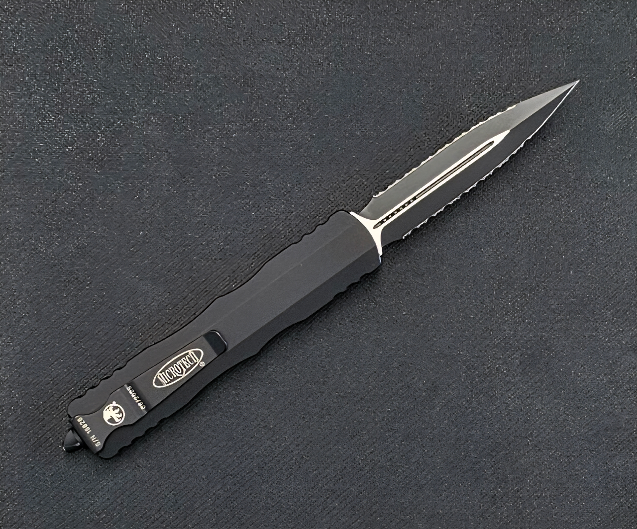Microtech Dirac Delta D/E Double FS Blk Tactical 227-D3T