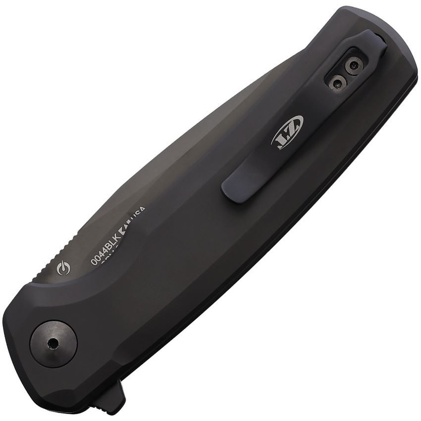ZT 0044BLK Button Lock Black Ti  