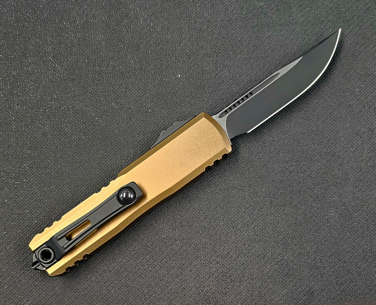 Microtech UTX-85 Gen IV S/E Blk Tan 12314-1TA