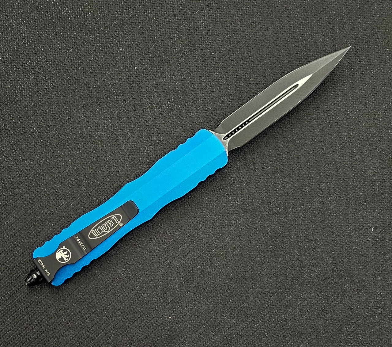 Microtech Dirac D/E Blk Std Blue 225-1BL