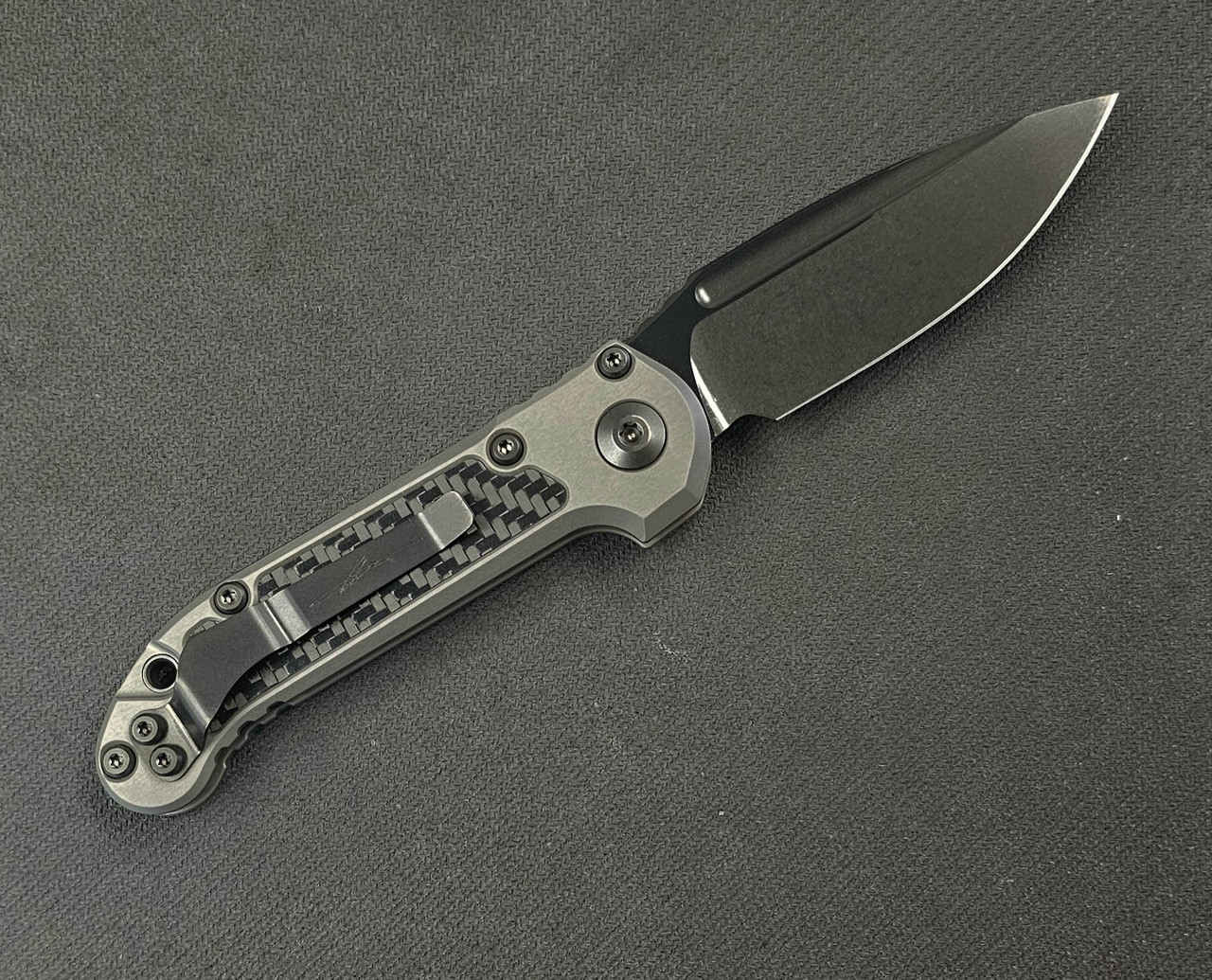 Microtech LUDT Gen III S/E DLC Natural Clear Carbon Fiber 1135-1DLCTNCCFIS