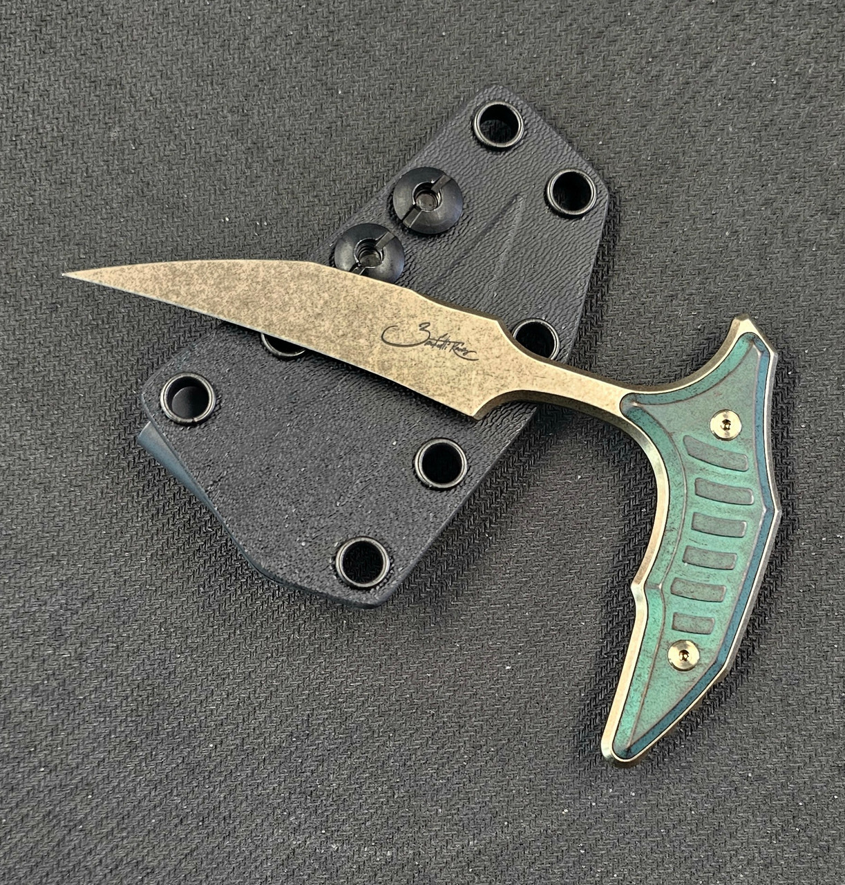 Microtech Marfione Select Bee Bronze/Antique Green 218-13MS1