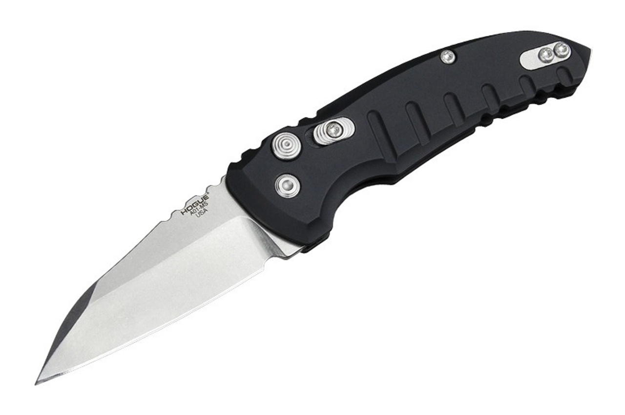 Hogue A-01 Microswitch 2.75" Wharncliffe Tmbl Fin Matte Blk