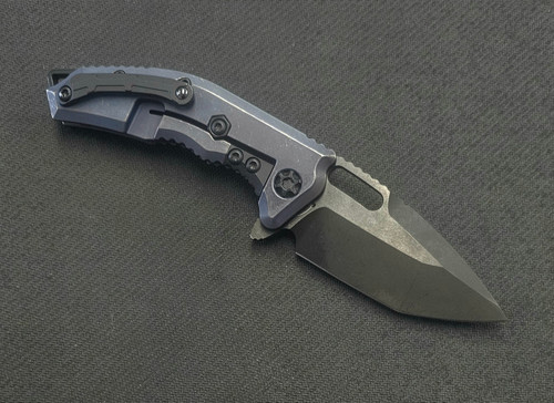 Heretic Medusa Manual T/E DLC Antique Blue Ti   H009-6A-TIBLU