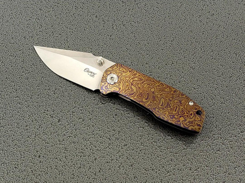 Curry Knives Mini Parthian Timascus - Blademan's Knife Shop