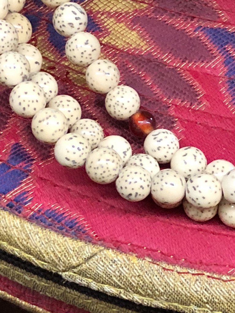 Stars & Moon Bodhi Seed  Mala (Polished) 108 7mm Beads