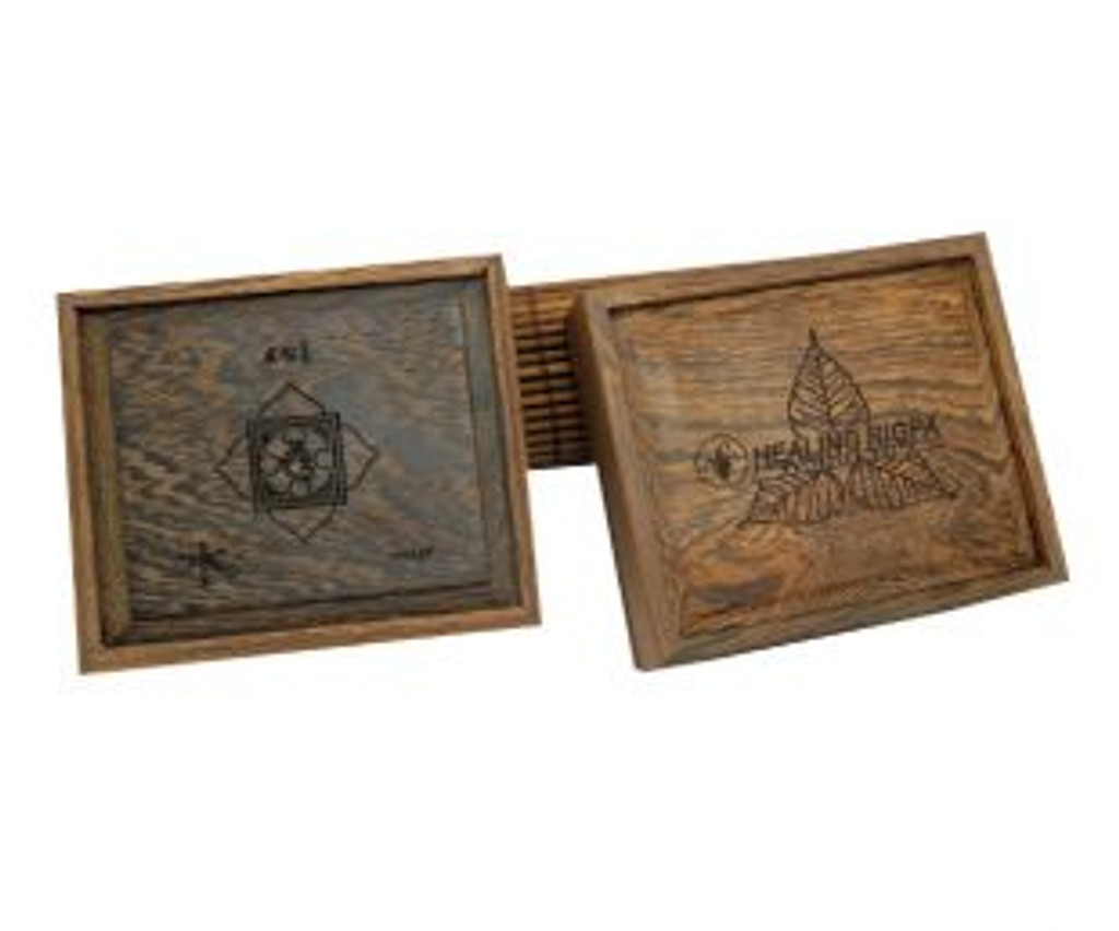 5 Elements wood Cover Coil Incense 