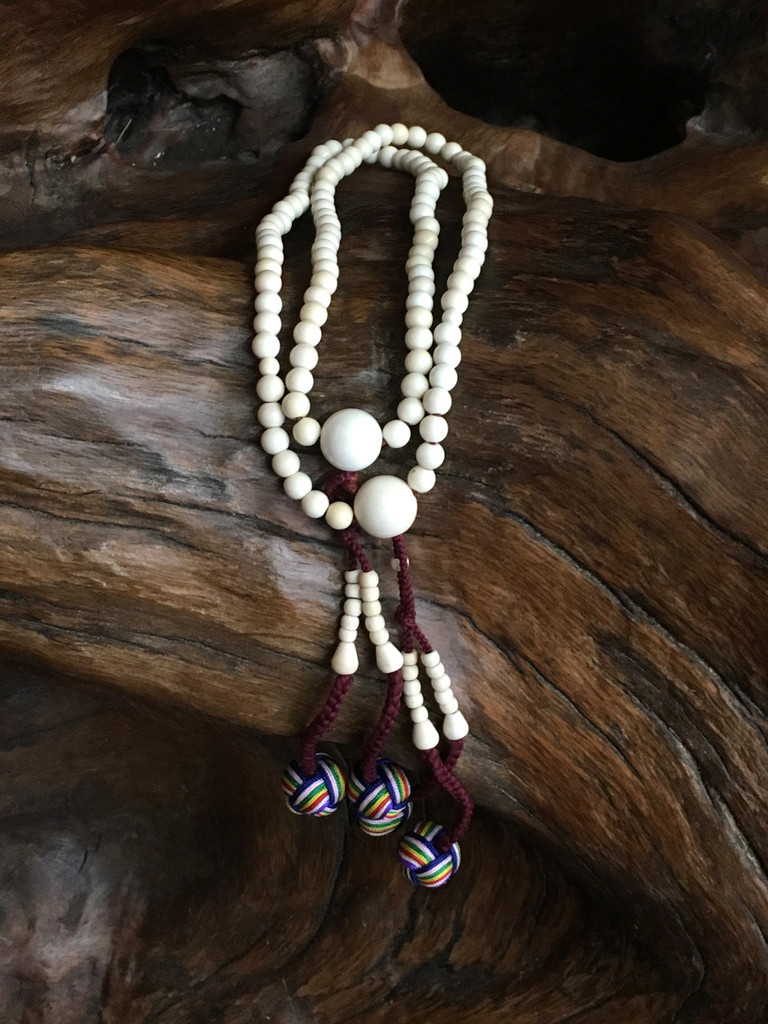 Japa Style Tibetan Snow Crystal Mala - 5 mm