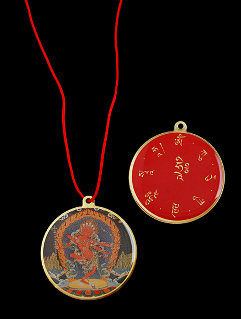 Kurukulle with Mantra Enamel Pendant