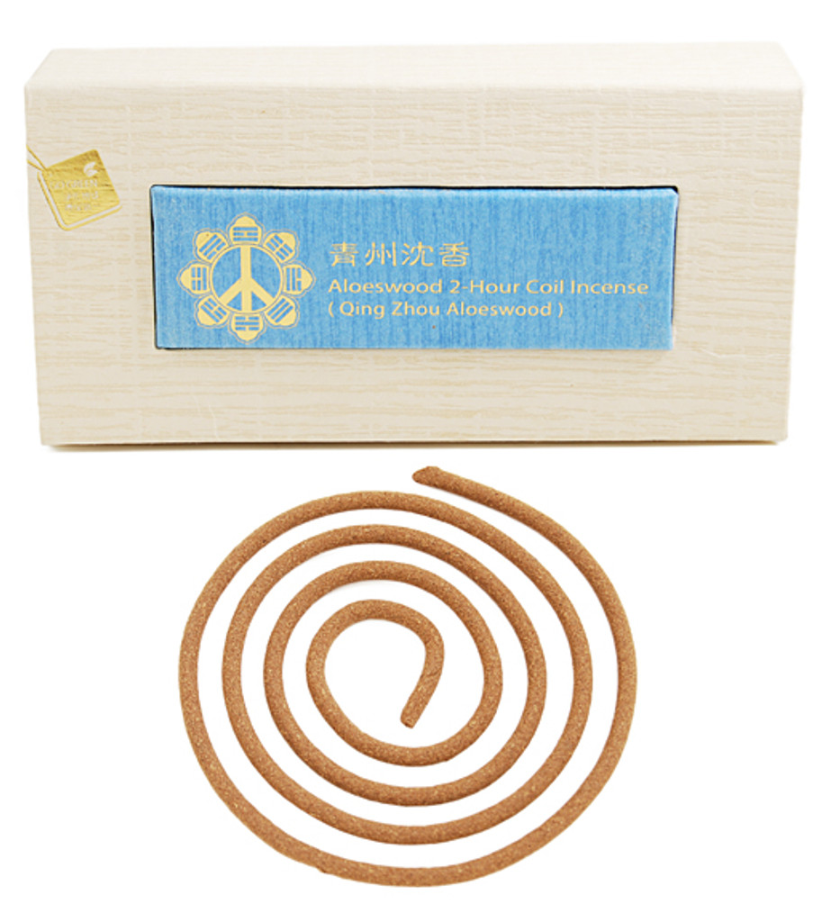 Qing Zhou Aloes wood 2 Hours Coil Incense 