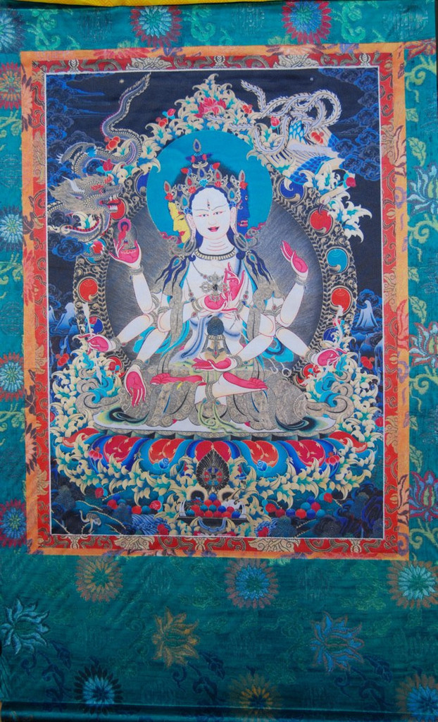 Namgyalma Silk Screen Thangka 3 ft 