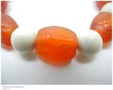 Carnelian Bracelet 8 Auspicious Carved