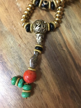 Brass Mala with  Guru Bead