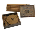 5 Elements wood Cover Coil Incense 