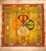 Double Dorje altar cloth