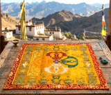 Double Dorje altar cloth