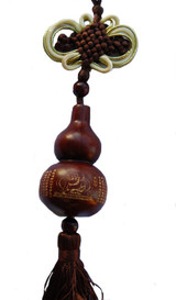 Heart Sutra, Great Compassion, Good Luck & Prosperity Barrel Charm 