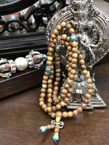 Saga Tree Wood Mala with Accessories 6mm