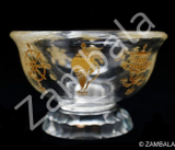 8 Auspicious Symbol Glass Offering Bowl