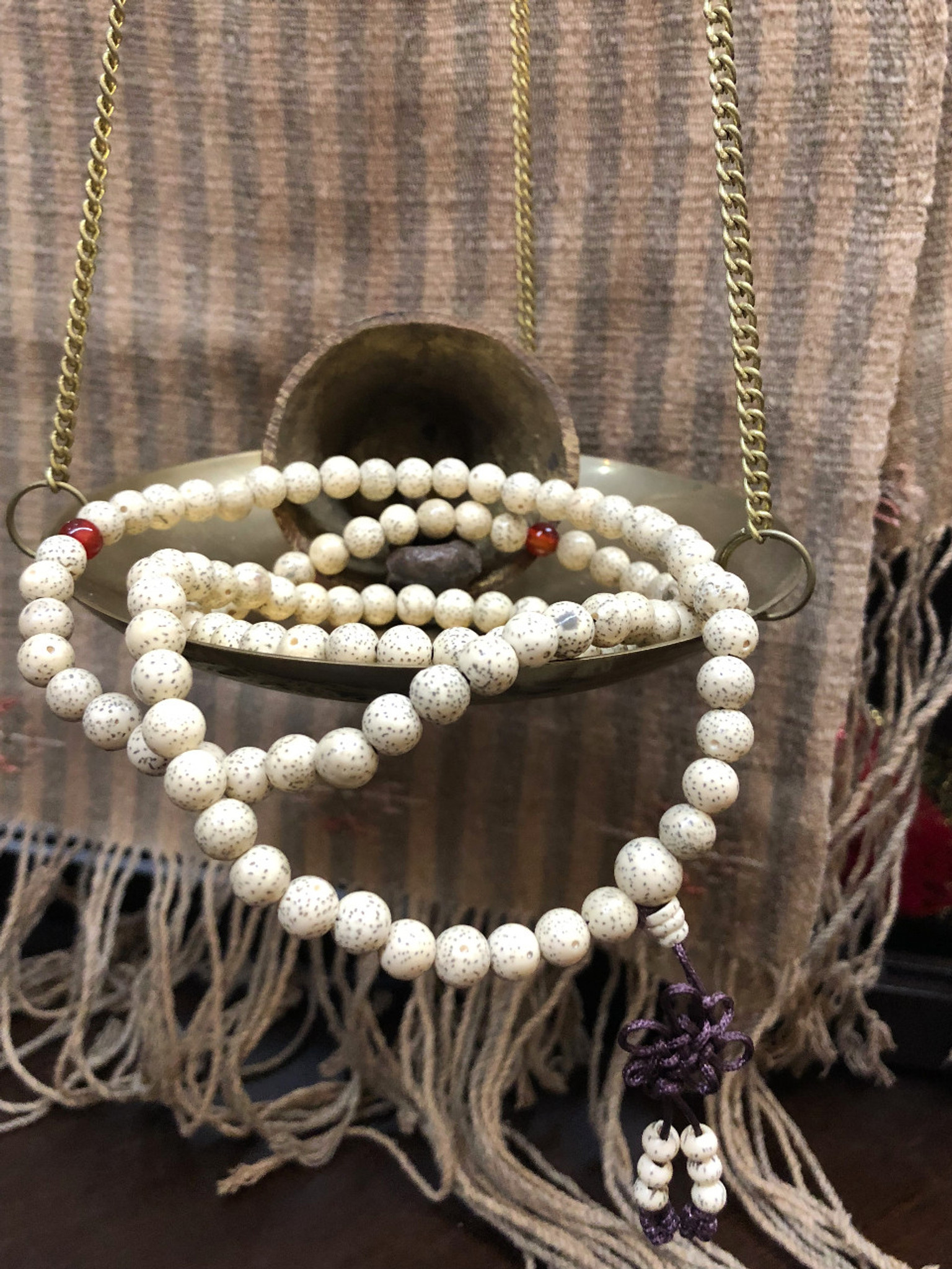Star and Moon Bodhi Seed Prayer Beads