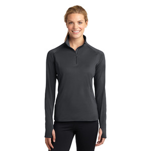 Ladies Sport-Tek Sport-Wick Stretch 1/2 Zip Pullover