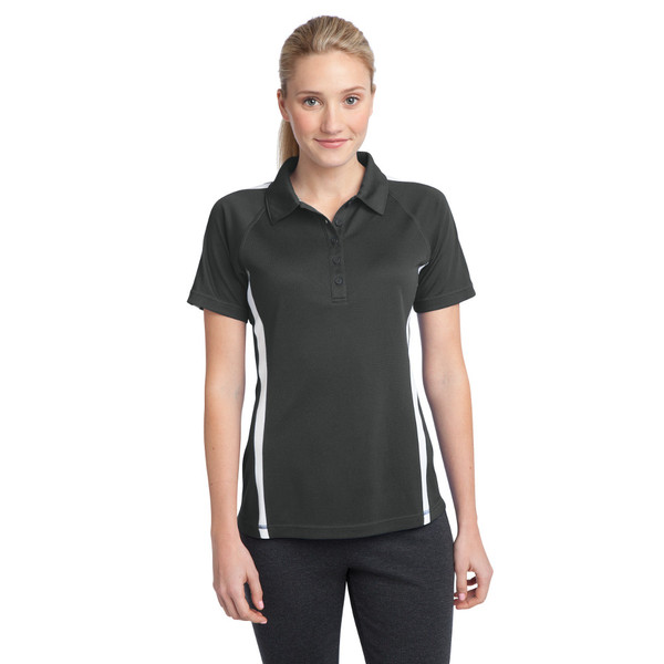 Ladies Sport-Tek PosiCharge Micro-Mesh Coloblock Polo