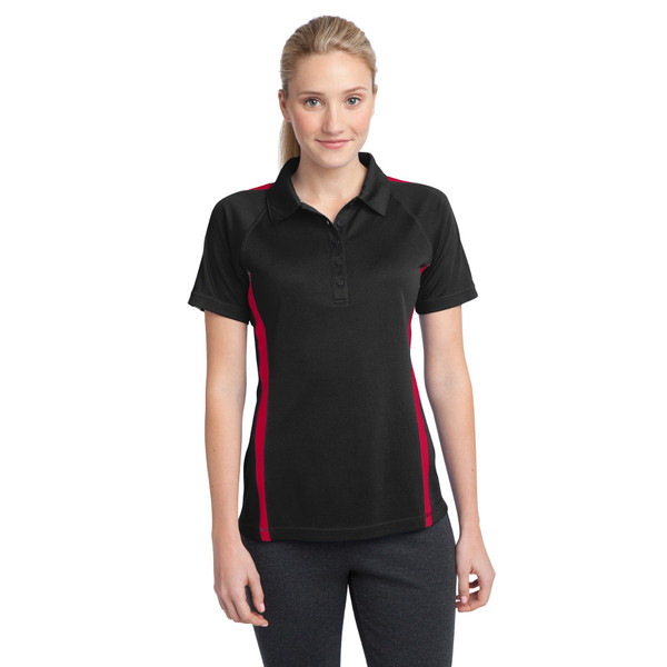 Ladies Sport-Tek PosiCharge Micro-Mesh Coloblock Polo
