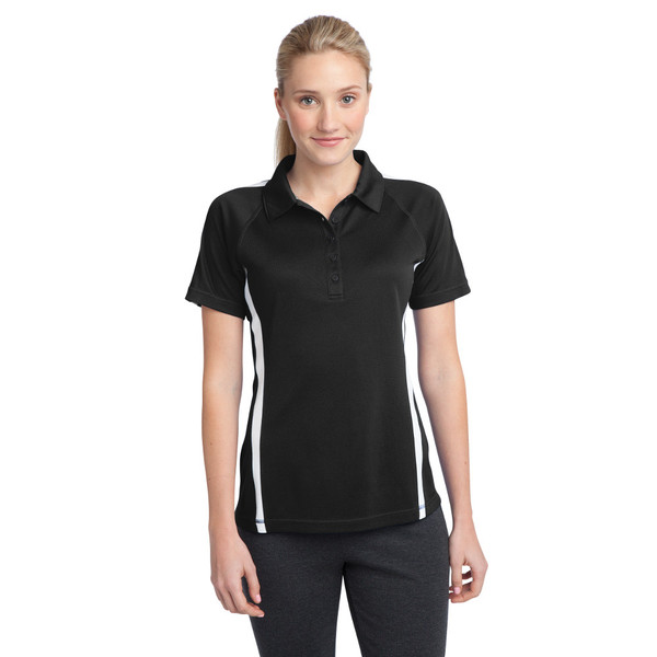 Ladies Sport-Tek PosiCharge Micro-Mesh Coloblock Polo