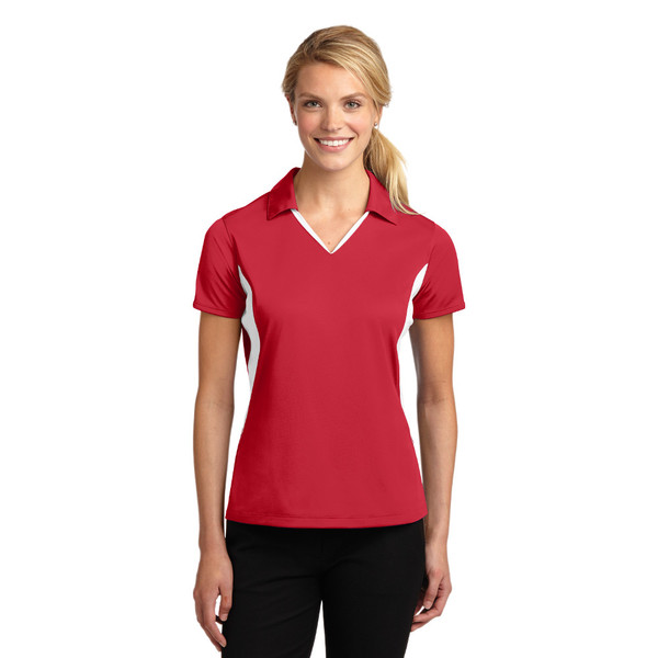 Ladies Sport-Tek Side Blocked Micropique Sport-Wick Polo