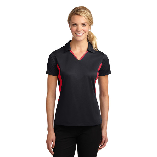 Ladies Sport-Tek Side Blocked Micropique Sport-Wick Polo