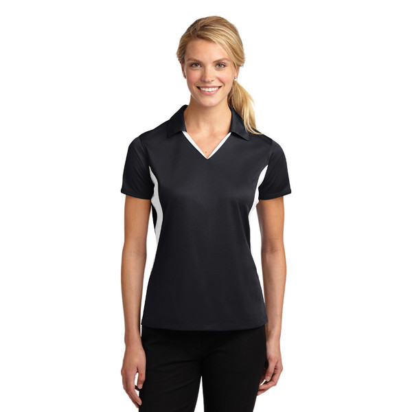 Ladies Sport-Tek Side Blocked Micropique Sport-Wick Polo