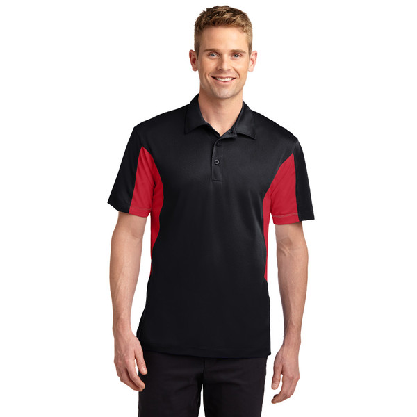 Men's Sport-Tek Side Blocked Micropique Sport-Wick Polo