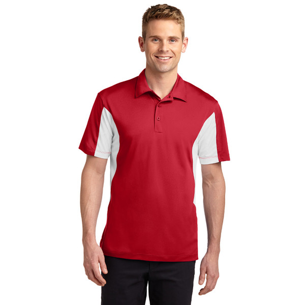 Men's Sport-Tek Side Blocked Micropique Sport-Wick Polo