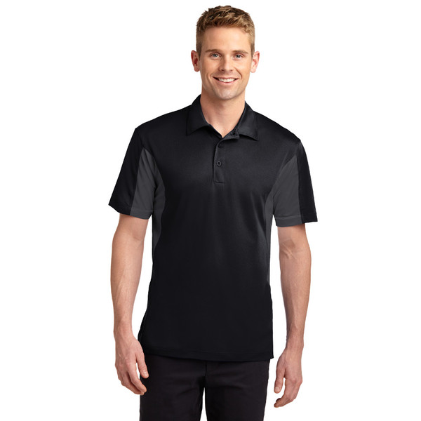 Men's Sport-Tek Side Blocked Micropique Sport-Wick Polo