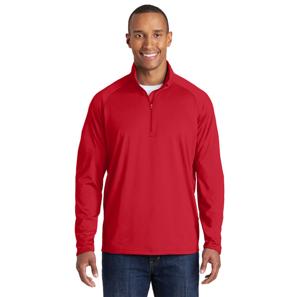 Men's Sport-Tek Sport-Wick Stretch 1/2-Zip Pullover