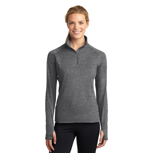 Ladies Sport-Tek Sport-Wick Stretch 1/2 Zip Pullover