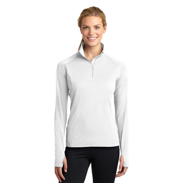 Ladies Sport-Tek Sport-Wick Stretch 1/2 Zip Pullover