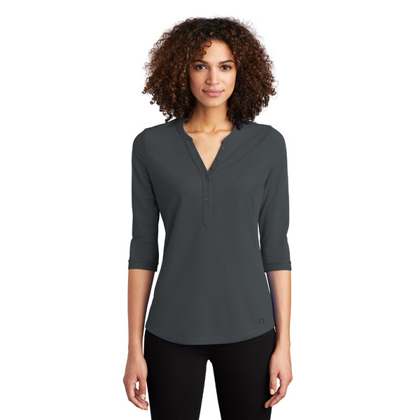 Ladies Ogio Jewel Henley Top