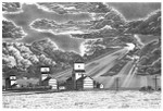 "Prairie Sky” Black & White mini reproduction by Bernie Brown